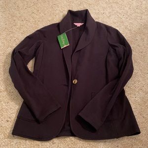 NWT Lilly Pulitzer black cardigan blazer - mindy shawl collar cardigan